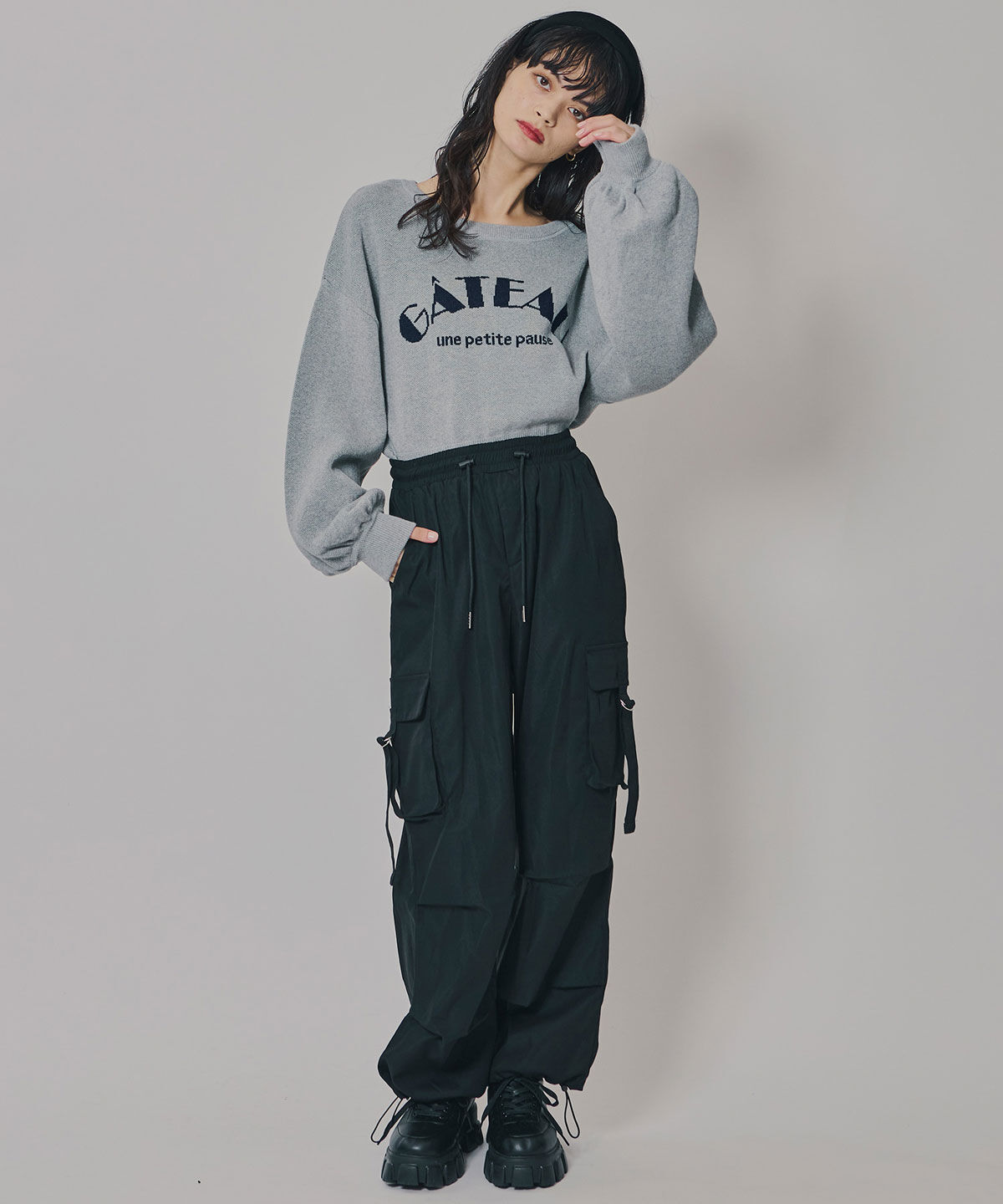 REDYAZEL「スウェットライクジャガードニット」|ニット・セーター|