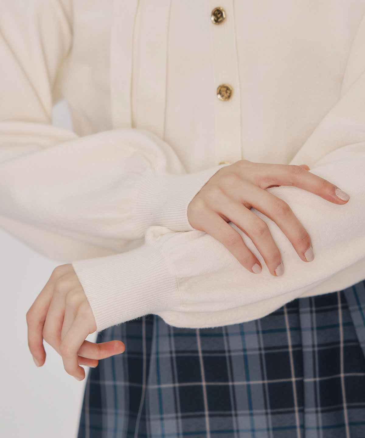 REDYAZEL「アシメカットデザインニットプルオーバー」|ニット・セーター|