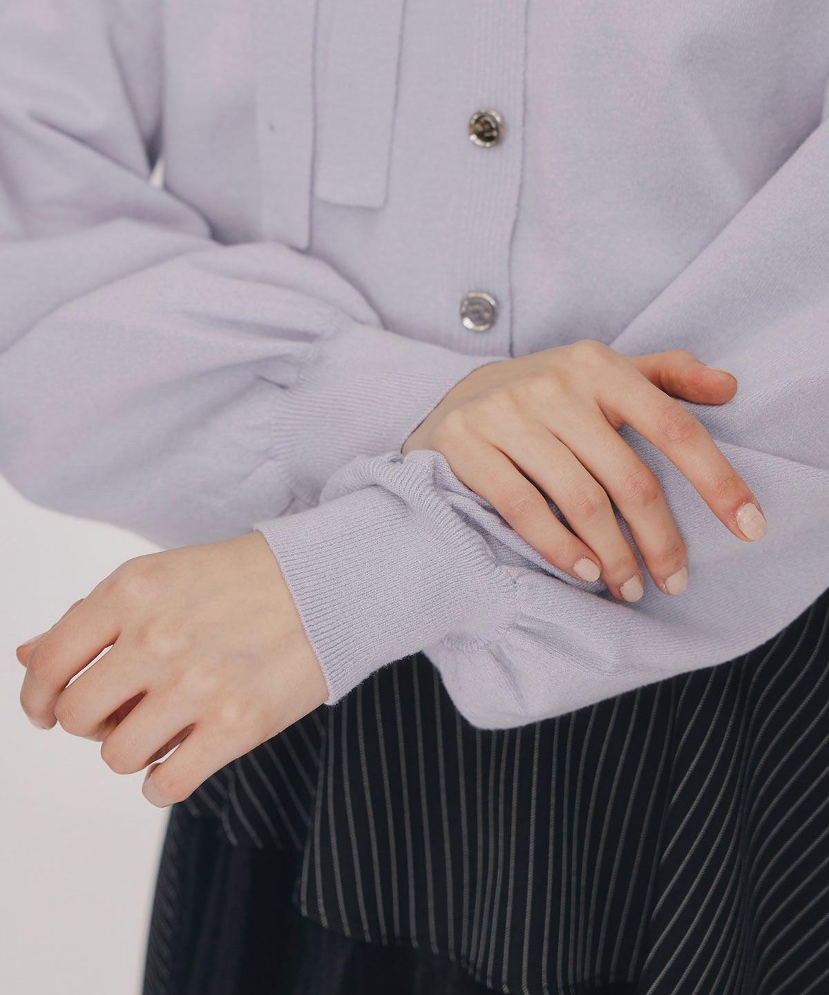 REDYAZEL「アシメカットデザインニットプルオーバー」|ニット・セーター|