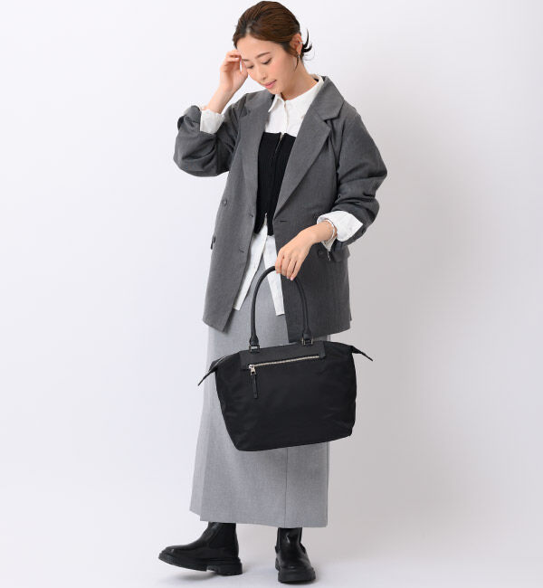 W&.Day/Night「W&.Day/Night ルノ ナイロントート A4サイズ 15582」|ショルダー・メッセンジャー|ブラック