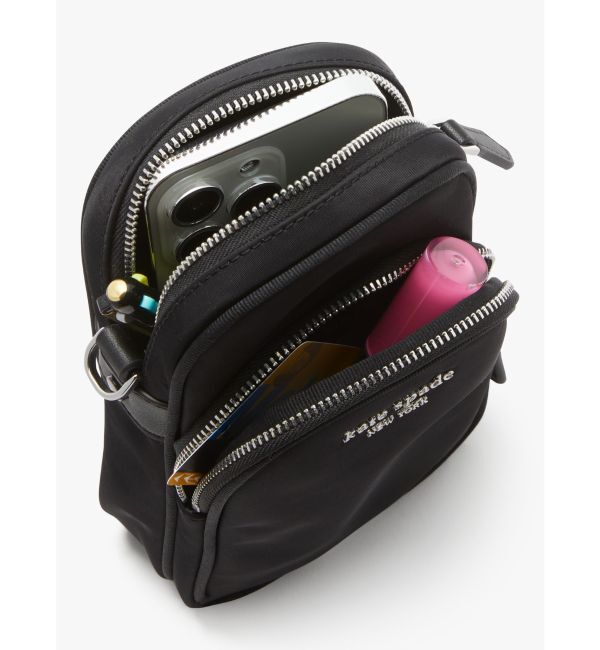 kate spade new york「サム KSNYL ナイロン ノース サウス フォン クロスボディ」|ストラップ|