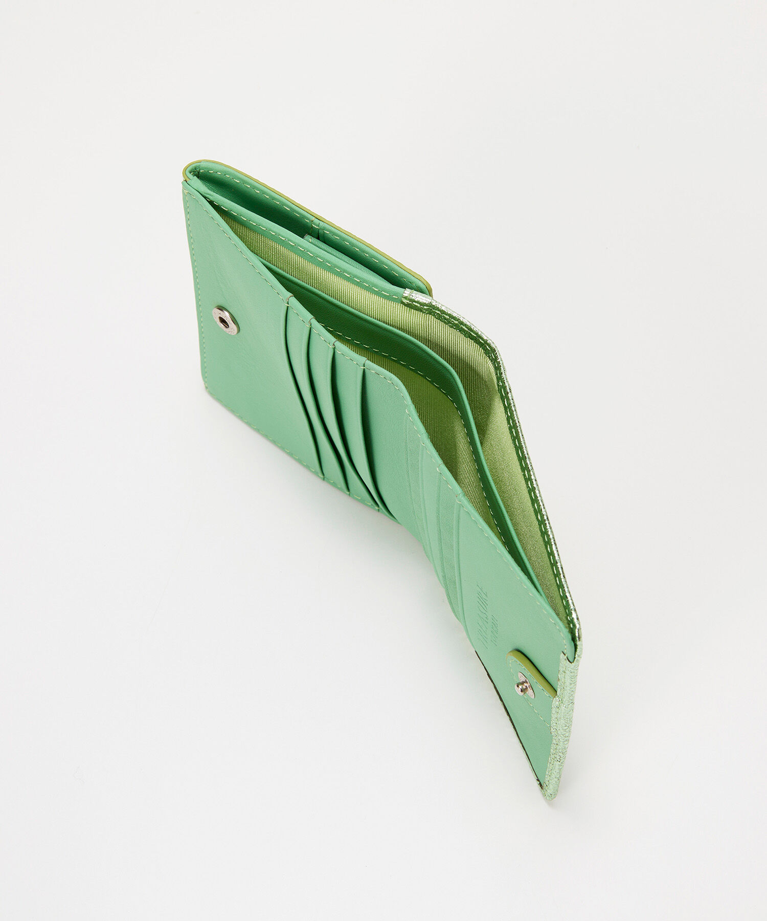 TOPKAPI BREATH「【TREASURE TOPKAPI】ウォッシュド レザー メタリック 二つ折り財布」|財布|