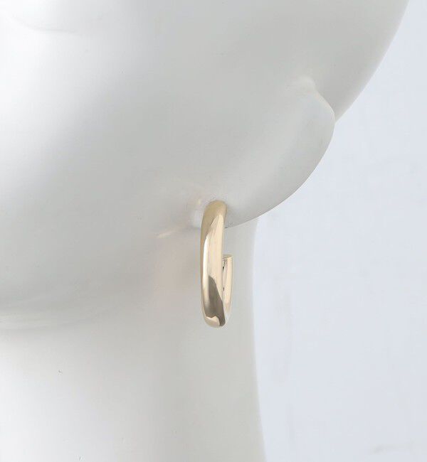 UNITED ARROWS「オーバル フープピアス」|ピアス|