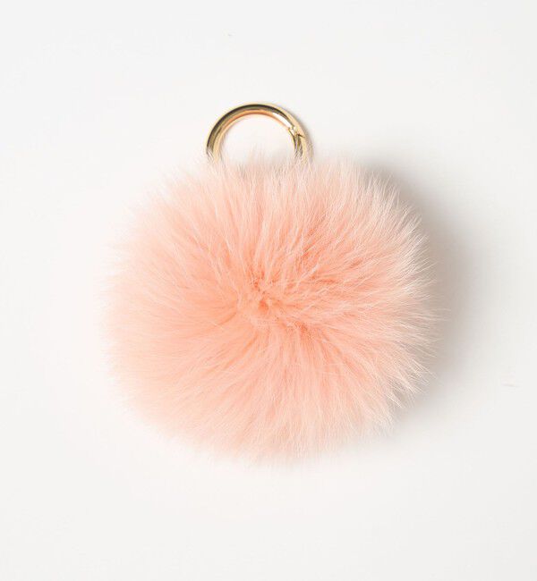 UNITED ARROWS「ファー ポンポン チャーム」|チャーム・キーホルダー|