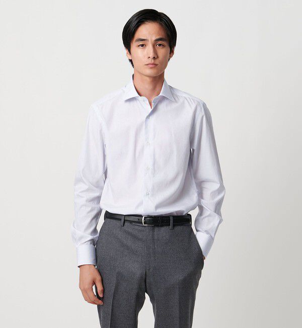 UNITED ARROWS「ALBINI グラフチェック セミワイドカラー シャツ」|シャツ・ブラウス|