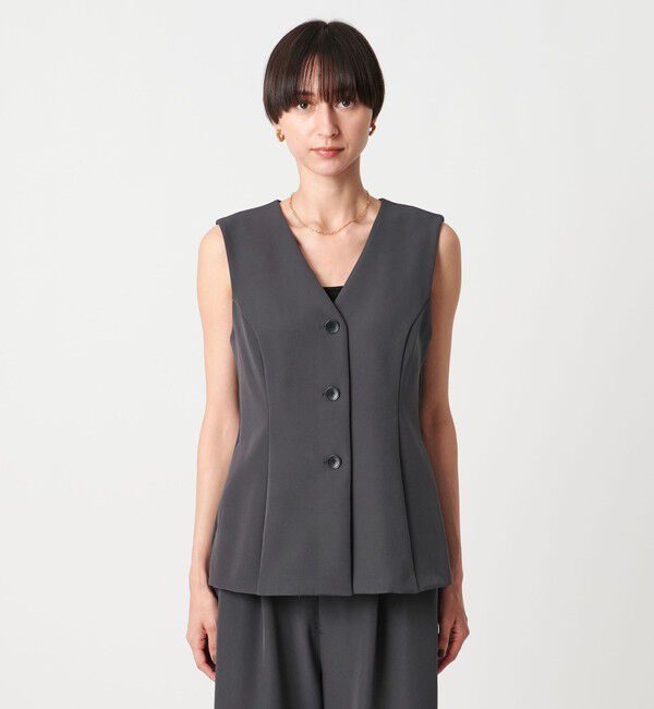 UNITED ARROWS「ダブルクロス ベスト -ウォッシャブル-」|ベスト・ジレ|