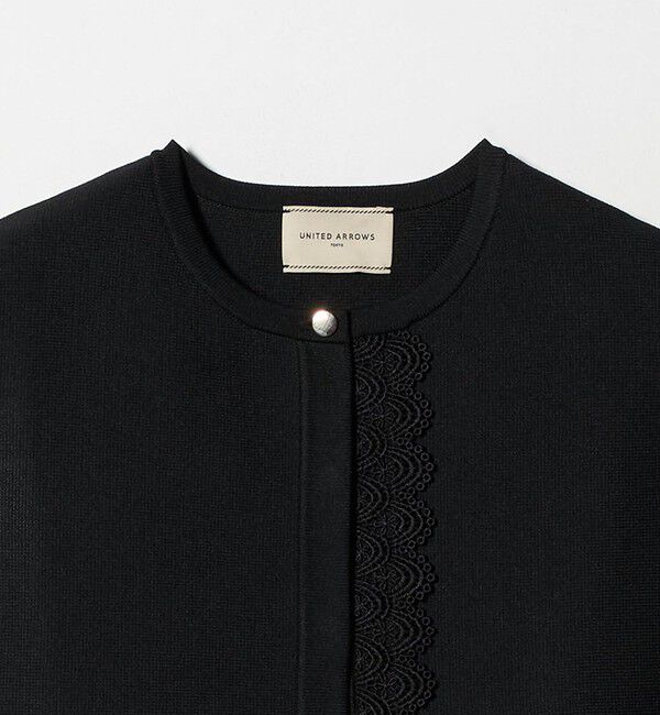 UNITED ARROWS「レース ペプラム ニットベスト ‐ウォッシャブル‐」|ベスト・ジレ|