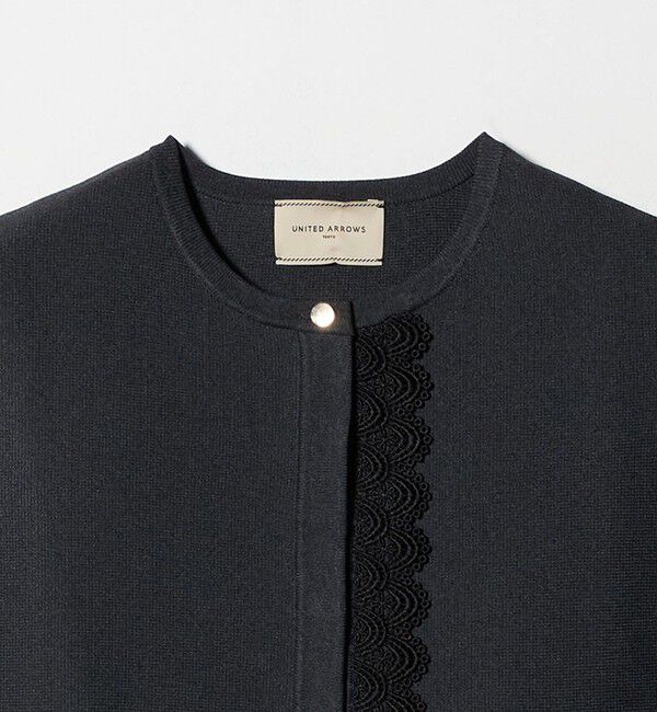 UNITED ARROWS「レース ペプラム ニットベスト ‐ウォッシャブル‐」|ベスト・ジレ|