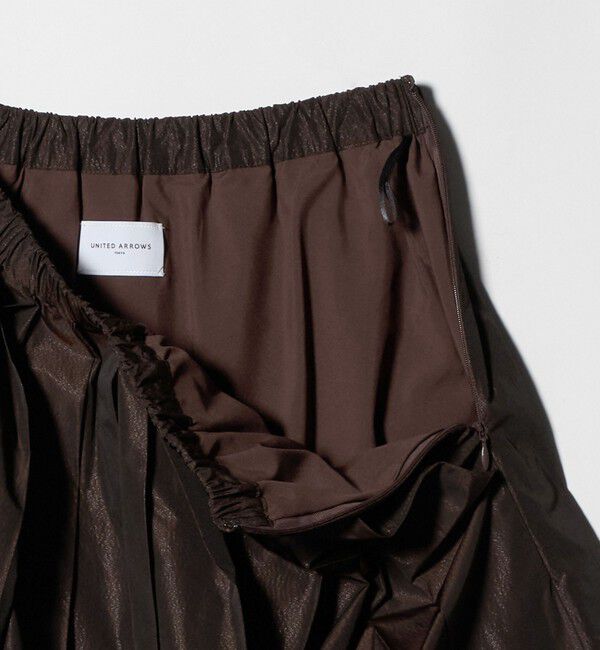 UNITED ARROWS「タフタ プリーツ ラメ スカート」|スカート|