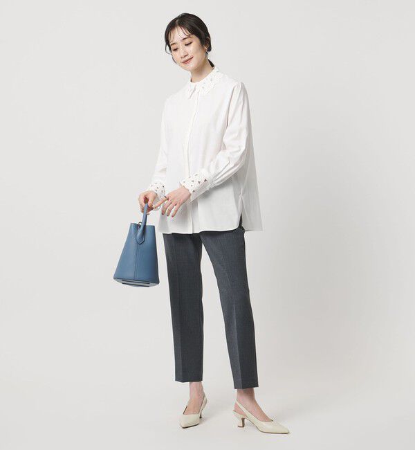 UNITED ARROWS「エンブロイダリー カラー シャツ ‐ウォッシャブル‐」|シャツ・ブラウス|