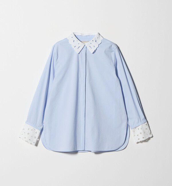 UNITED ARROWS「エンブロイダリー カラー シャツ ‐ウォッシャブル‐」|シャツ・ブラウス|