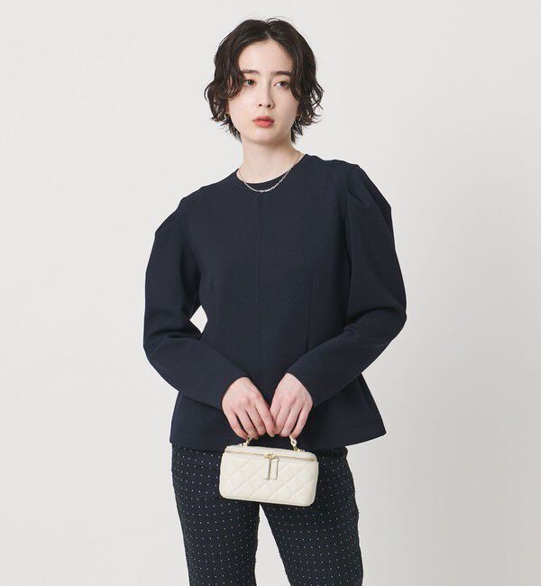 UNITED ARROWS「コンスト シェイプ スウェット ‐ウォッシャブル‐」|Tシャツ・カットソー|NAVY