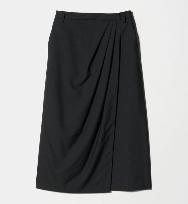 UNITED ARROWS「ドレープ アシンメトリー ロング スカート」|スカート|