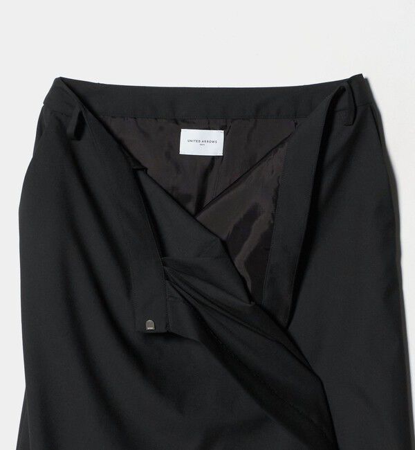 UNITED ARROWS「ドレープ アシンメトリー ロング スカート」|スカート|