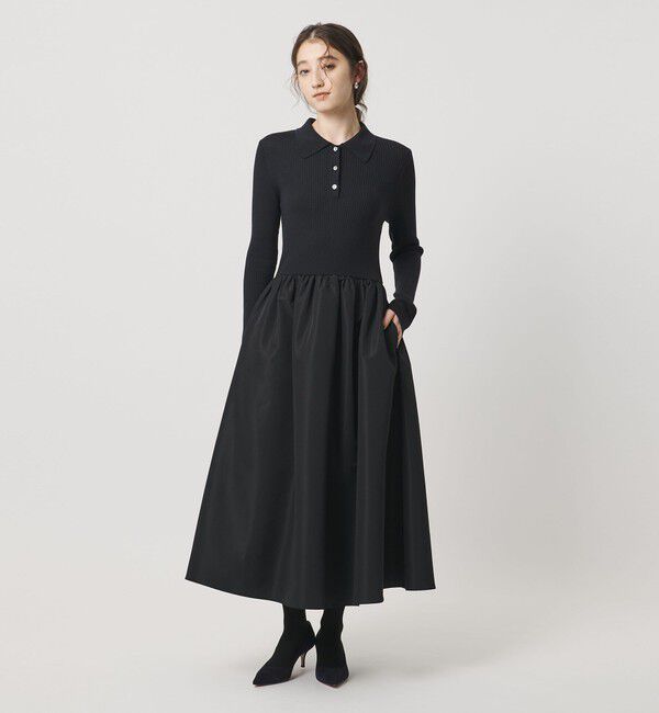 UNITED ARROWS「フィット ＆ フレア ポロワンピース」|ワンピース|