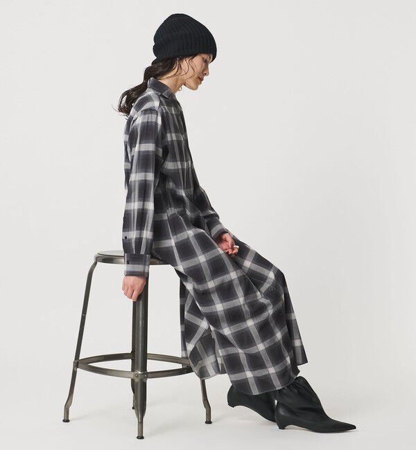 UNITED ARROWS「プリント シャツ ワンピース ‐ウォッシャブル‐」|ワンピース|