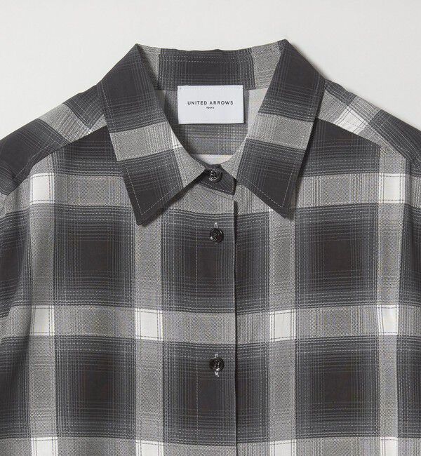 UNITED ARROWS「プリント シャツ ワンピース ‐ウォッシャブル‐」|ワンピース|