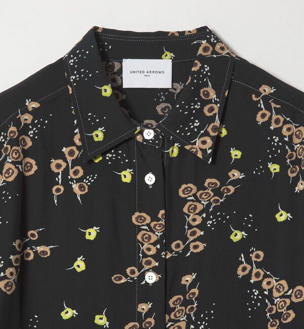 UNITED ARROWS「プリント シャツ ワンピース ‐ウォッシャブル‐」|ワンピース|