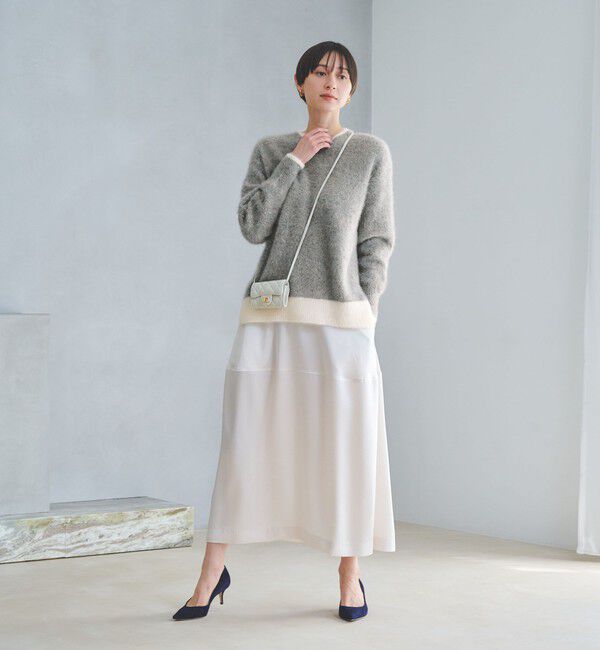 UNITED ARROWS「フォックスカシミヤ スパンコール クルーネックニット」|ニット・セーター|