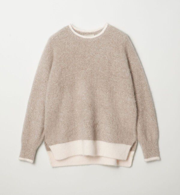 UNITED ARROWS「フォックスカシミヤ スパンコール クルーネックニット」|ニット・セーター|