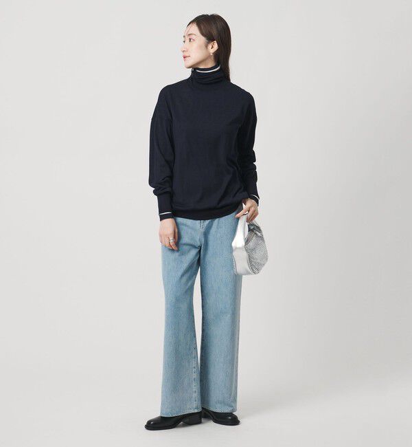 UNITED ARROWS「18G ウール タートルネック ニット ‐ウォッシャブル‐」|ニット・セーター|