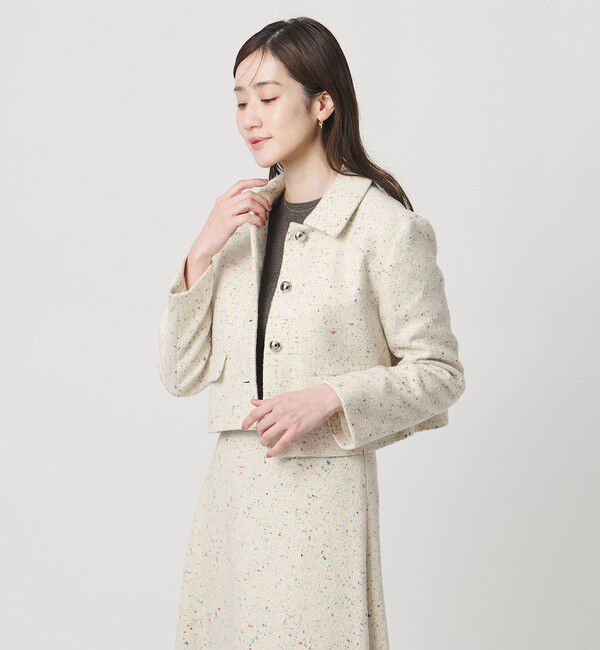 UNITED ARROWS「シルクネップ ツイードライク ジャケット」|テーラードジャケット|