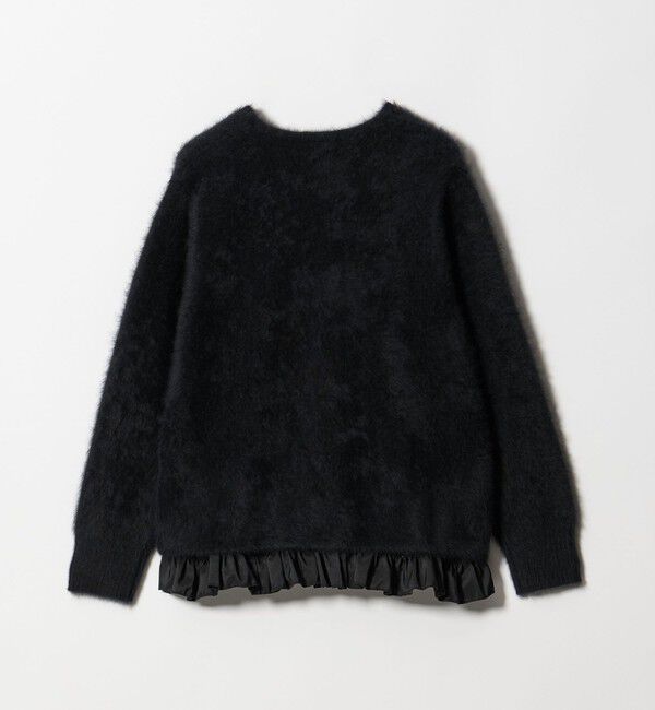 UNITED ARROWS「フォックスカシミヤ フリルコンビ カーディガン」|カーディガン|