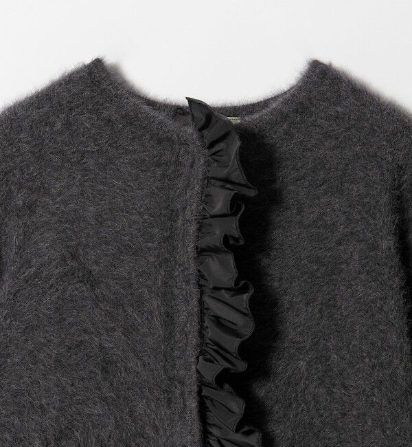 UNITED ARROWS「フォックスカシミヤ フリルコンビ カーディガン」|カーディガン|