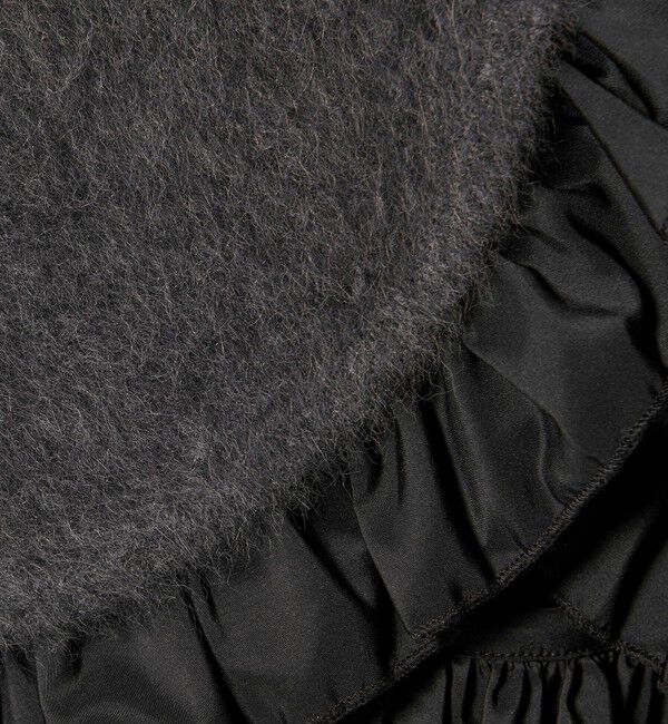 UNITED ARROWS「フォックスカシミヤ フリルコンビ ベスト」|ベスト・ジレ|