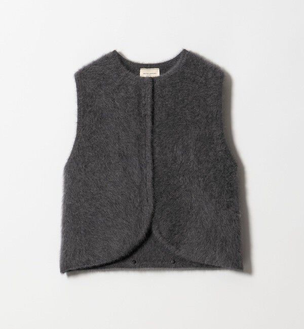 UNITED ARROWS「フォックスカシミヤ フリルコンビ ベスト」|ベスト・ジレ|