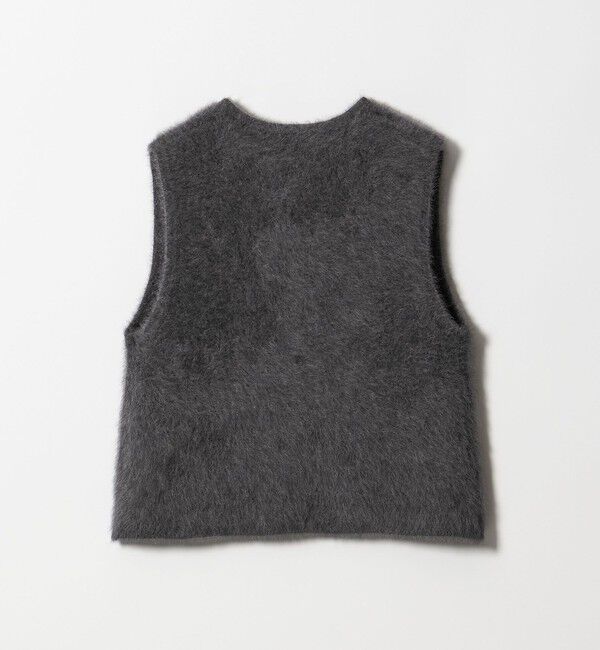 UNITED ARROWS「フォックスカシミヤ フリルコンビ ベスト」|ベスト・ジレ|