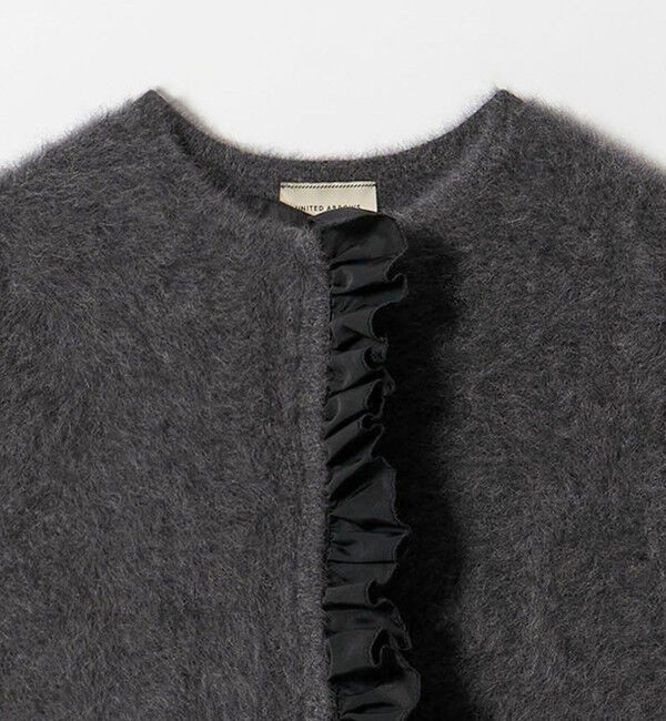UNITED ARROWS「フォックスカシミヤ フリルコンビ ベスト」|ベスト・ジレ|
