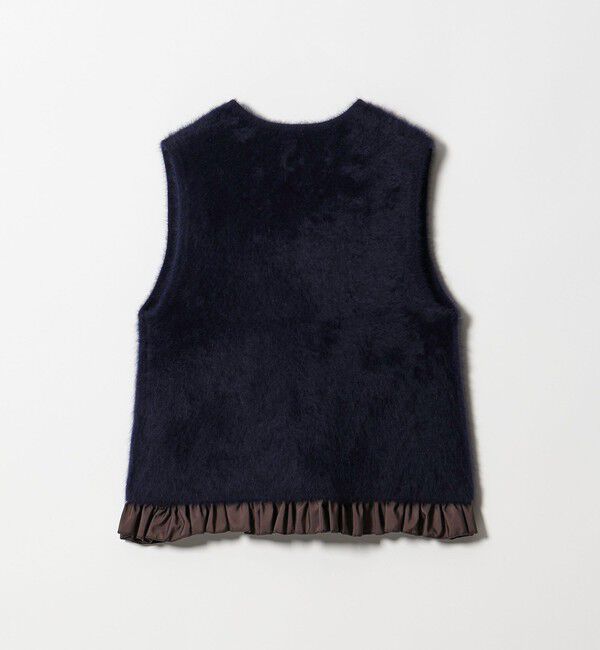 UNITED ARROWS「フォックスカシミヤ フリルコンビ ベスト」|ベスト・ジレ|