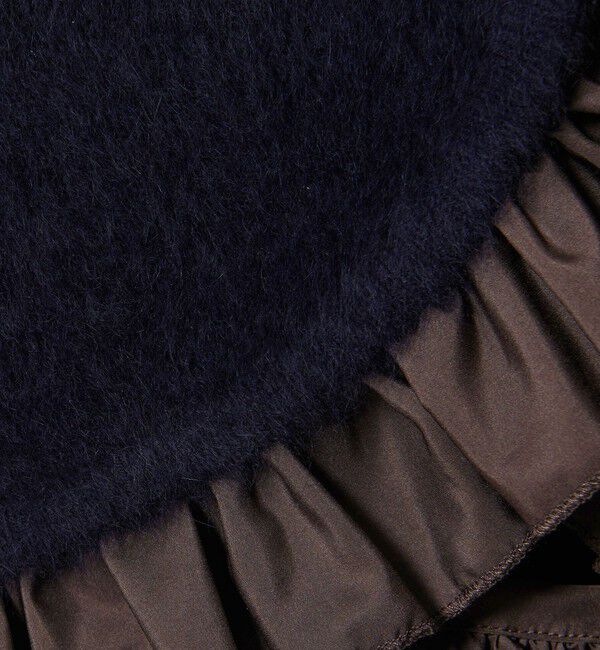 UNITED ARROWS「フォックスカシミヤ フリルコンビ ベスト」|ベスト・ジレ|