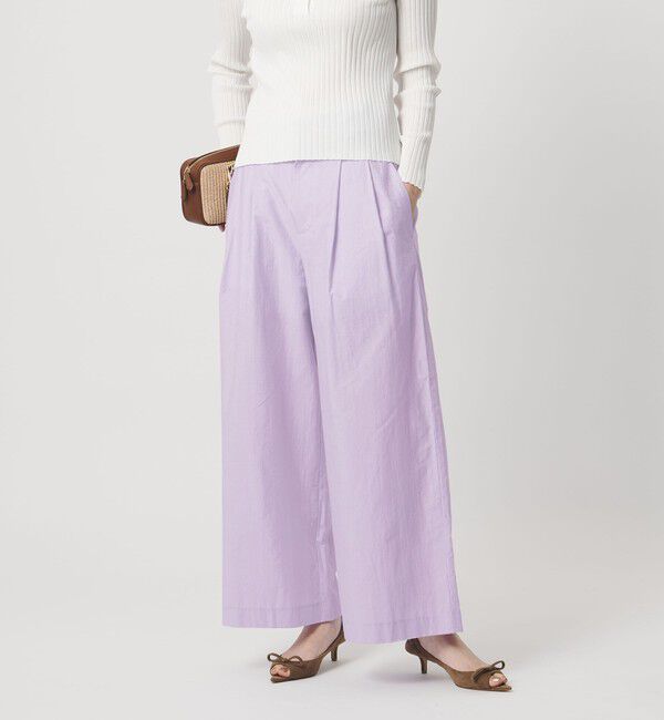 UNITED ARROWS「MANTECO POP ワイドパンツ」|チノ|LILAC