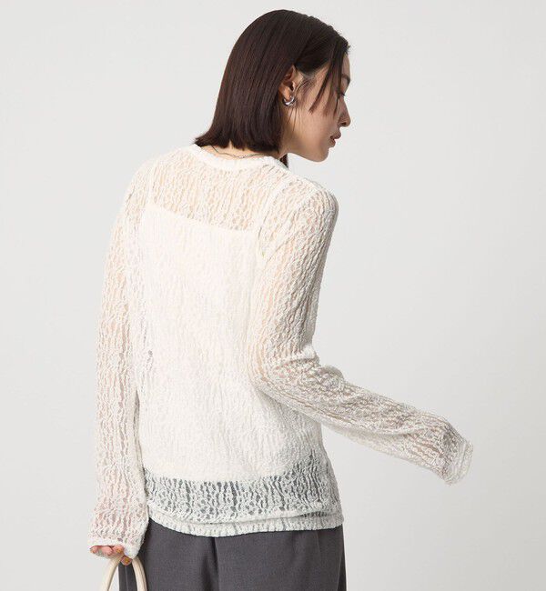 UNITED ARROWS green label relaxing「【WEB限定】＜at ease＞レース プルオーバー カットソー」|Tシャツ・カットソー|