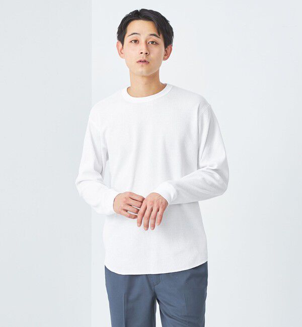 UNITED ARROWS green label relaxing「ドライワッフル クルーネック Tシャツ -吸水速乾-」|Tシャツ・カットソー|