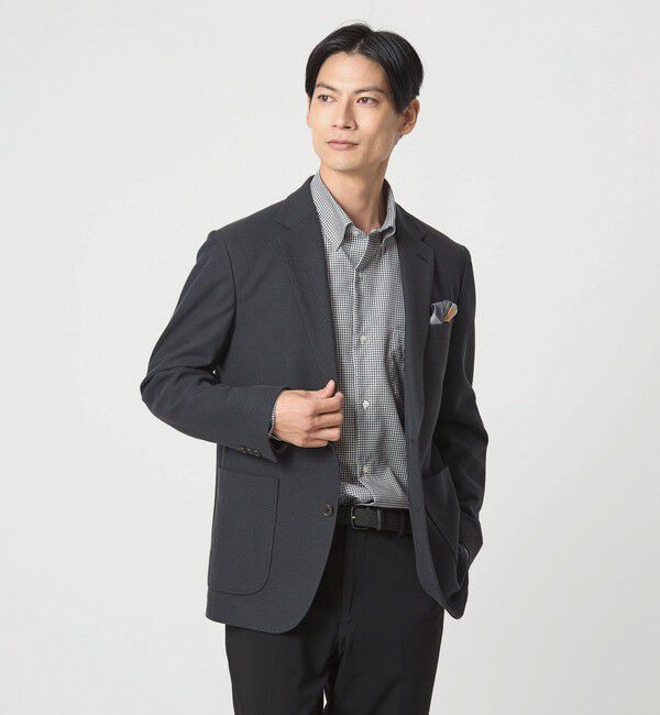 UNITED ARROWS green label relaxing「エブリット コットンオックス ギンガムチェック スナップ ボタンダウン シャツ -イージーアイロン-」|シャツ・ブラウス|