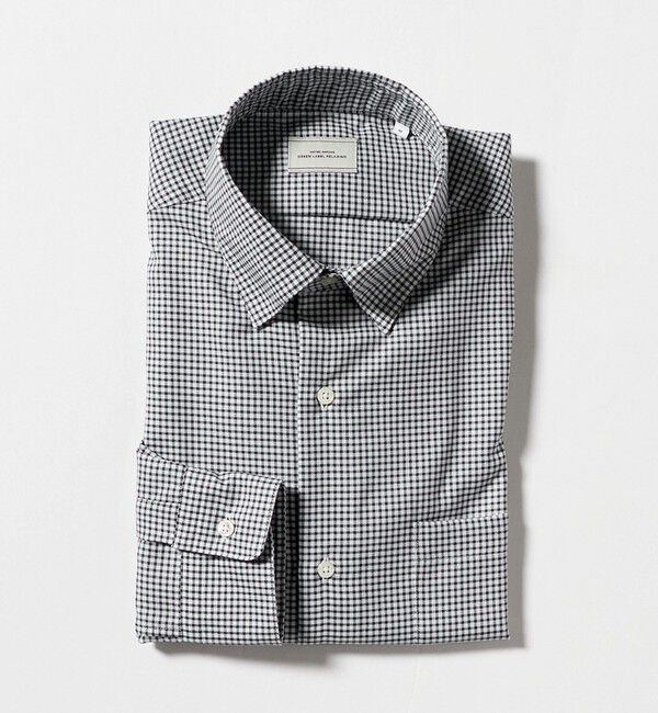 UNITED ARROWS green label relaxing「エブリット コットンオックス ギンガムチェック スナップ ボタンダウン シャツ -イージーアイロン-」|シャツ・ブラウス|