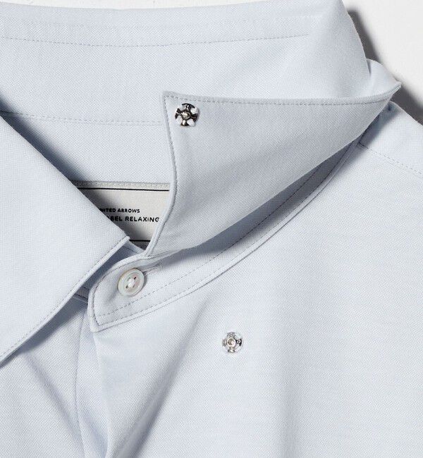 UNITED ARROWS green label relaxing「エブリット TC ジャージー スナップ ボタンダウン シャツ -イージーアイロン・吸水速乾・抗菌-」|シャツ・ブラウス|