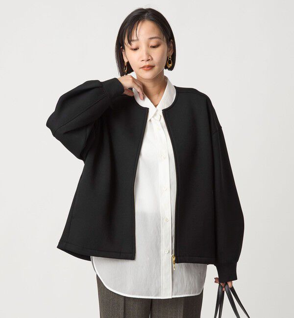 UNITED ARROWS green label relaxing「ダンボール ノーカラー ブルゾン」|ブルゾン・スタジャン|