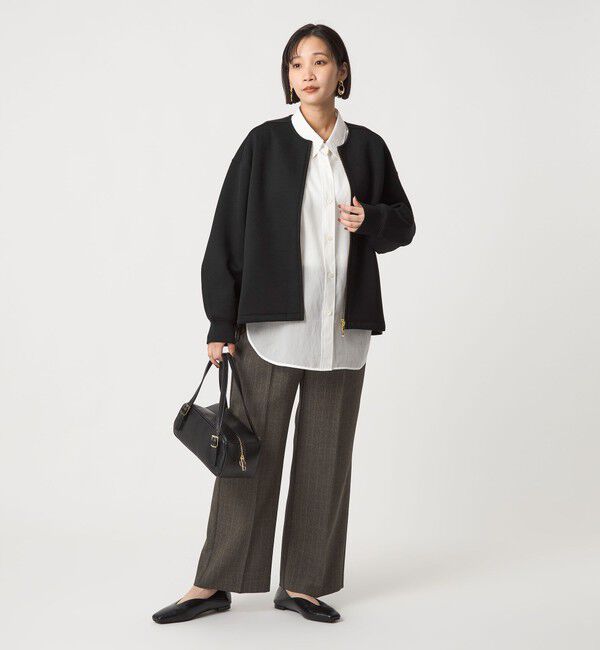 UNITED ARROWS green label relaxing「ダンボール ノーカラー ブルゾン」|ブルゾン・スタジャン|