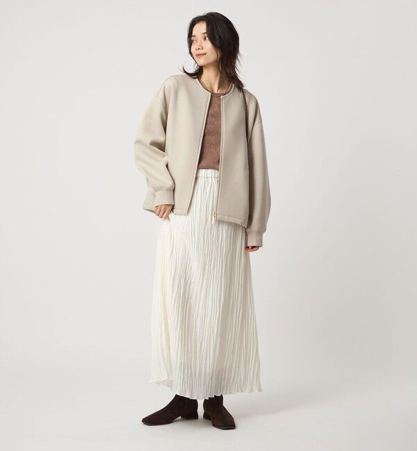 UNITED ARROWS green label relaxing「ダンボール ノーカラー ブルゾン」|ブルゾン・スタジャン|