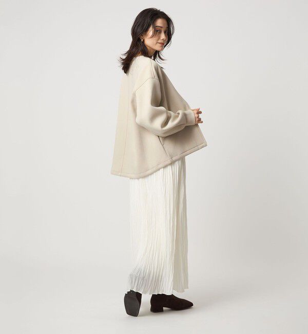 UNITED ARROWS green label relaxing「ダンボール ノーカラー ブルゾン」|ブルゾン・スタジャン|