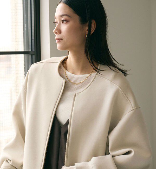 UNITED ARROWS green label relaxing「ダンボール ノーカラー ブルゾン」|ブルゾン・スタジャン|