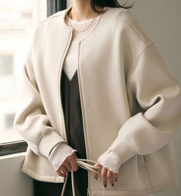 UNITED ARROWS green label relaxing「ダンボール ノーカラー ブルゾン」|ブルゾン・スタジャン|