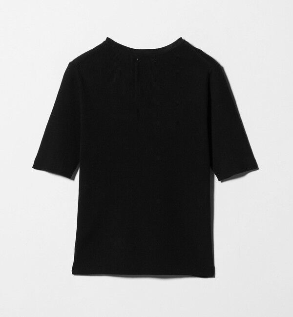 UNITED ARROWS green label relaxing「＜1_OF MINE＞リブ クルーネック 5分袖 ニット プルオーバー」|ニット・セーター|