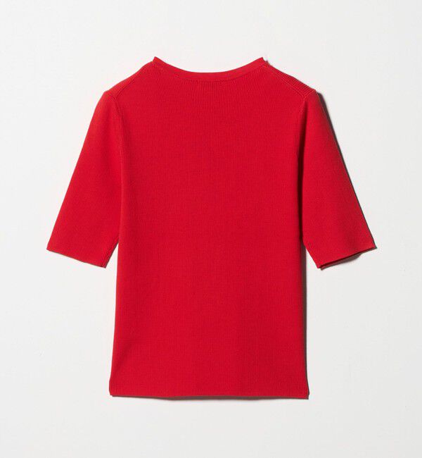 UNITED ARROWS green label relaxing「＜1_OF MINE＞リブ クルーネック 5分袖 ニット プルオーバー」|ニット・セーター|