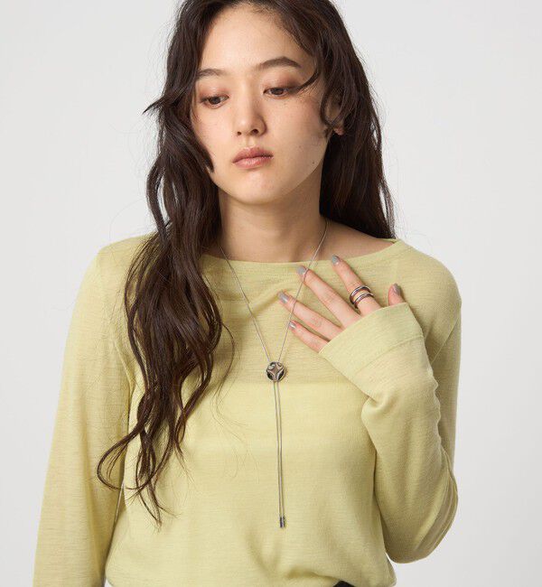 UNITED ARROWS green label relaxing「サークルプレート Yスライド ネックレス」|ネックレス|