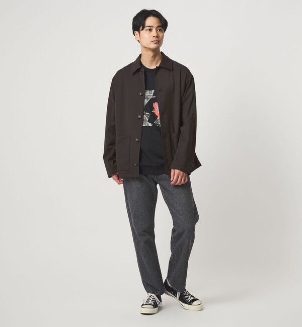 UNITED ARROWS green label relaxing「TW サージ カバーオール -ストレッチ-」|ブルゾン・スタジャン|